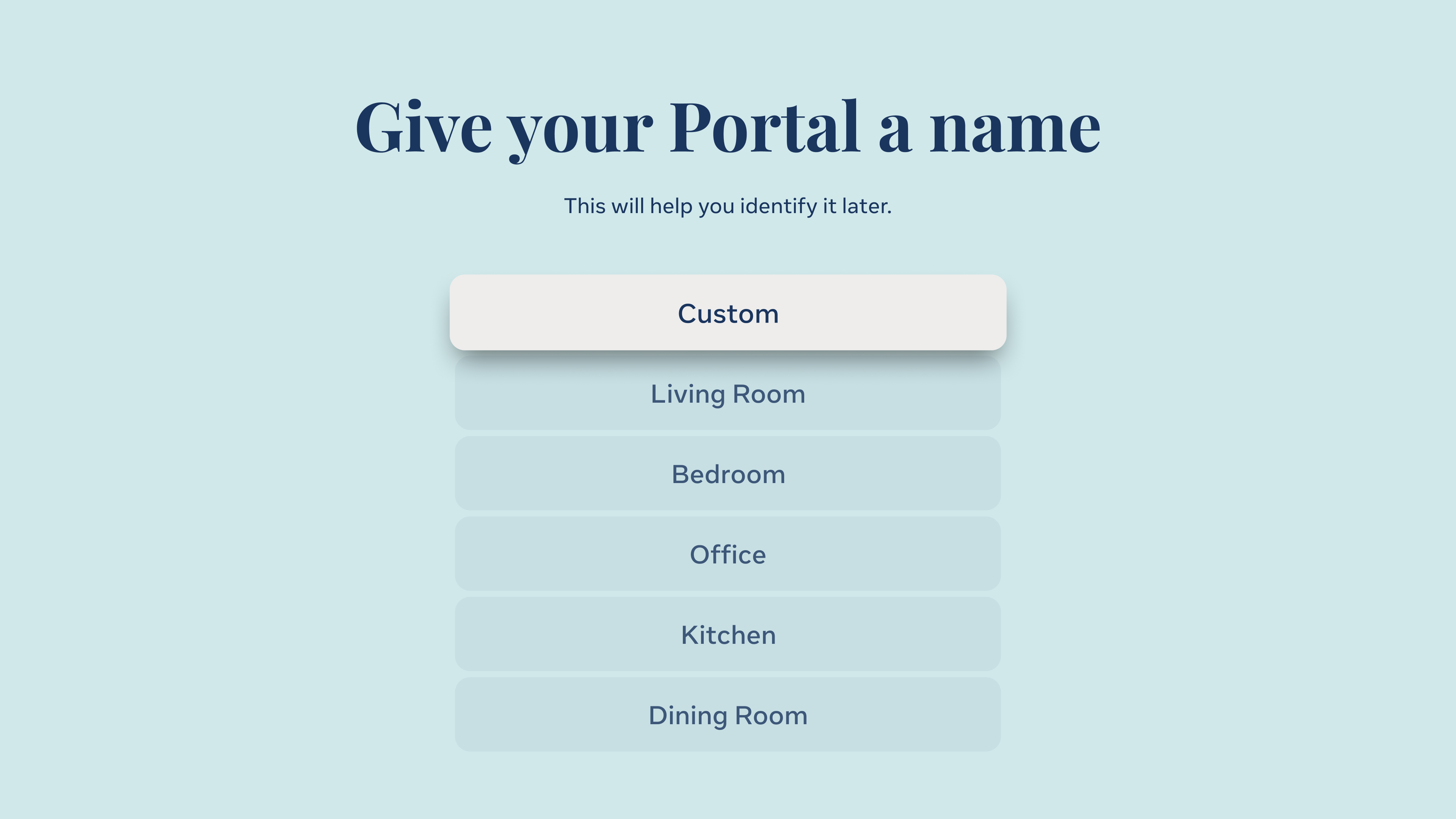 Portal TV — Device name